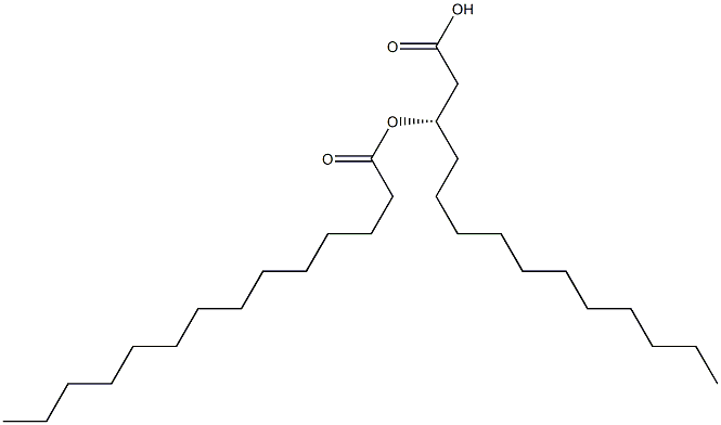 (3S)-3-Tetradecanoyloxytetradecanoic acid结构式