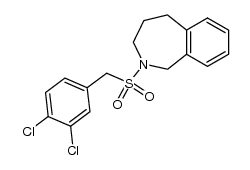 N-(3,4-dichlorobenzylsulfonyl)-2,3,4,5-tetrahydro-1H-2-benzazepine结构式