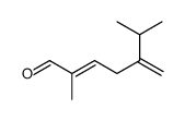 (2E)-5-isopropyl-2-methylhexa-2,5-dienal结构式