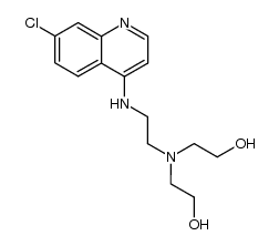 N'-(7-chloro-[4]quinolyl)-N,N-bis-(2-hydroxy-ethyl)-ethylenediamine Structure