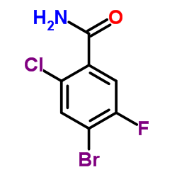 4-Bromo-2-chloro-5-fluorobenzamide Structure