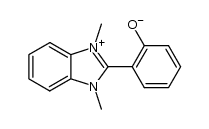 2-(1,3-dimethyl-1H-benzo[d]imidazol-3-ium-2-yl)phenolate结构式