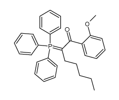 1-(2-methoxybenzoyl)hexylidene(triphenyl)phosphorane结构式
