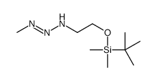 2-[tert-butyl(dimethyl)silyl]oxy-N-(methyldiazenyl)ethanamine结构式