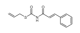 S-(2-propenyl) N-(3-phenylpropenoyl)monothiocarbamate结构式