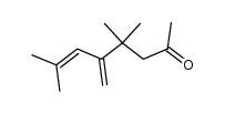 4,4,7-trimethyl-5-methylene-oct-6-en-2-one结构式