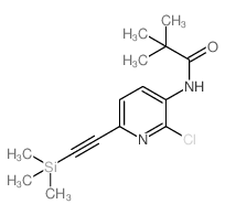 N-(2-chloro-6-((trimethylsilyl)ethynyl)pyridin-3-yl)pivalamide Structure