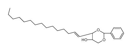 (2R,3R,4E)-1,3-O-亚苄基-4-十八碳烯1,2,3-三醇结构式