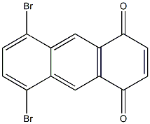 5,8-dibromoanthracene-1,4-dione Structure