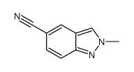 2-甲基-2H-吲唑-5-腈结构式