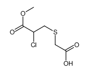2-(2-chloro-3-methoxy-3-oxopropyl)sulfanylacetic acid Structure