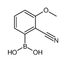 (2-Cyano-3-methoxyphenyl)boronic acid structure