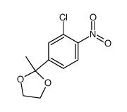 2-(3-chloro-4-nitrophenyl)-2-methyl- 1,3-dioxolane Structure