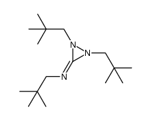 [1,2-bis(2,2,-dimethylpropyl)diaziridin-3-ylidene](2,2-dimethylpropyl)amine Structure