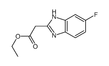 ethyl 2-(6-fluoro-1H-benzimidazol-2-yl)acetate Structure