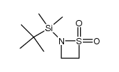 2-(tert-Butyldimethylsilyl)-1,2-thiazetidine 1,1-dioxide结构式