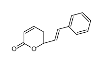 (2S)-2-(2-phenylethenyl)-2,3-dihydropyran-6-one Structure