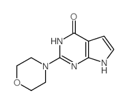 2-吗啉-3H-吡咯并[2,3-d]嘧啶-4(7H)-酮结构式
