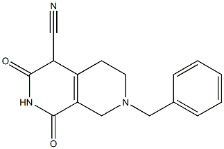 7-Benzyl-1,3-dioxo-1,2,3,4,5,6,7,8-octahydro-[2,7]naphthyridine-4-carbonitrile Structure