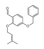 2-(3-methylbut-2-enoxy)-4-phenylmethoxybenzaldehyde Structure