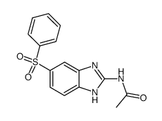 2-Acetamido-5(6)-phenylsulphonobenzimidazole Structure