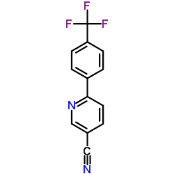 6-[4-(Trifluoromethyl)phenyl]nicotinonitrile结构式