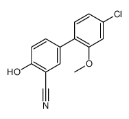 5-(4-chloro-2-methoxyphenyl)-2-hydroxybenzonitrile Structure