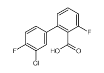 2-(3-chloro-4-fluorophenyl)-6-fluorobenzoic acid结构式