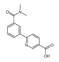 6-[3-(dimethylcarbamoyl)phenyl]pyridine-3-carboxylic acid结构式