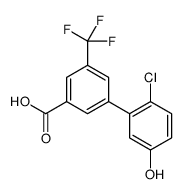 3-(2-chloro-5-hydroxyphenyl)-5-(trifluoromethyl)benzoic acid结构式