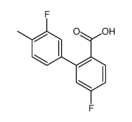 4-fluoro-2-(3-fluoro-4-methylphenyl)benzoic acid结构式