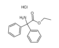 amino-diphenyl-acetic acid ethyl ester, hydrochloride Structure