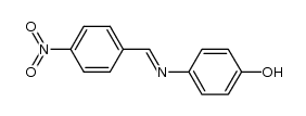 4-{[(4-nitrophenyl)methylene]amino}phenol结构式