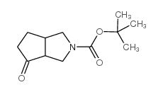 4-OXO-HEXAHYDROCYCLOPENTA[C]PYRROLE-2-CARBOXYLIC ACIDTERT-BUTYL ESTER structure