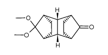 12,12-dimethoxy-endo,endo-tetracyclo[6.2.1.13,6.02,7]dodecan-11-one Structure