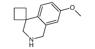 7'-Methoxy-2',3'-dihydro-1'H-spiro[cyclobutane-1,4'-isoquinoline]结构式