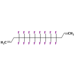 4,4,5,5,6,6,7,7,8,8,9,9,10,10,11,11-Hexadecafluoro-1,13-tetradecadiene结构式