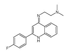 N-[2-(4-fluorophenyl)quinolin-4-yl]-N',N'-dimethylethane-1,2-diamine结构式