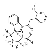 2-(2-methoxyphenyl)-1-[1-(1,1,2,2,3,3,4,4,5,5,5-undecadeuteriopentyl)indol-3-yl]ethanone结构式