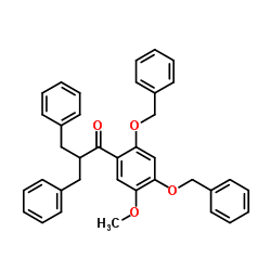 2-Benzyl-1-[2,4-bis(benzyloxy)-5-methoxyphenyl]-3-phenyl-1-propanone Structure