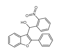 (2-nitrophenyl)(2-phenylbenzofuran-3-yl)methanol结构式