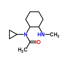 N-Cyclopropyl-N-[2-(methylamino)cyclohexyl]acetamide结构式