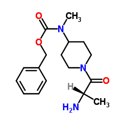 Benzyl (1-alanyl-4-piperidinyl)methylcarbamate结构式
