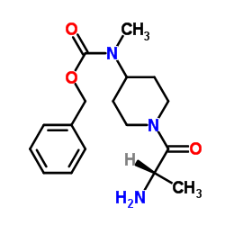 Benzyl (1-alanyl-4-piperidinyl)methylcarbamate Structure