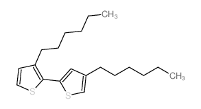 3,4'-Dihexyl-2,2'-bithiophene structure