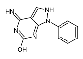 4-amino-1-phenyl-2H-pyrazolo[3,4-d]pyrimidin-6-one Structure