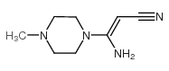 3-AMINO-3-(4-METHYLPIPERAZIN-1-YL)ACRYLONITRILE structure