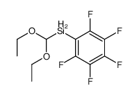 diethoxymethyl-(2,3,4,5,6-pentafluorophenyl)silane结构式