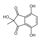 2,4,7-trihydroxy-2-methylindene-1,3-dione结构式