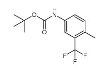tert-butyl 4-methyl-3-(trifluoromethyl)phenylcarbamate结构式
